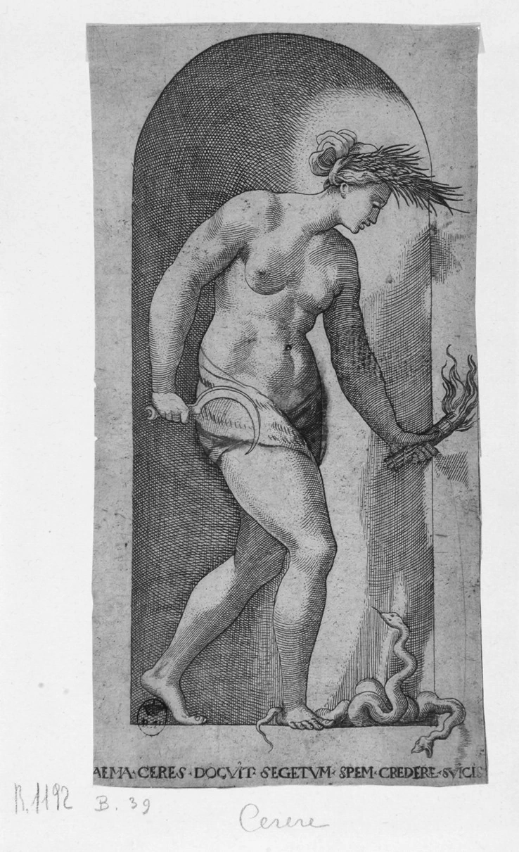 Fiorentino - Alma Cers docuit segetum spem credere sulcis. Cerere, Galleria Sabauda, Torino